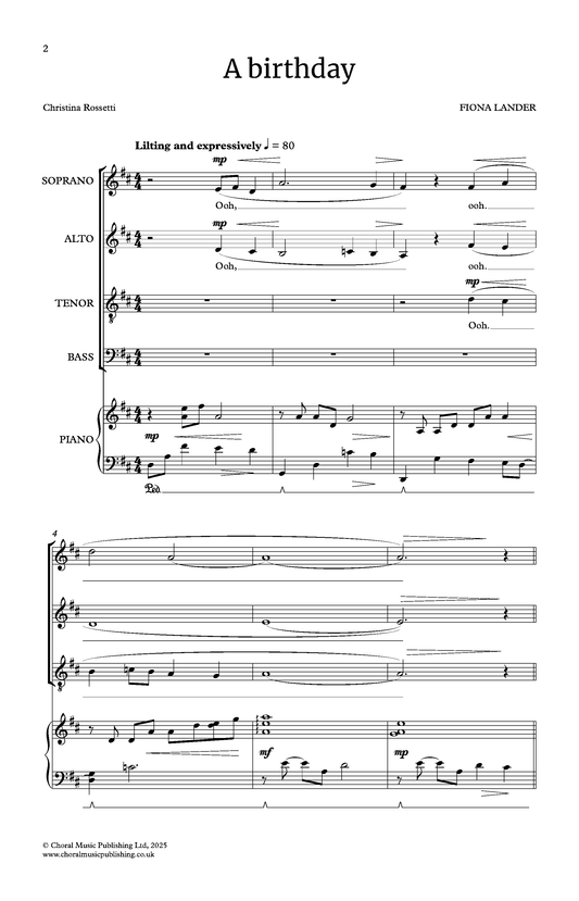 A birthday (Fiona Lander)