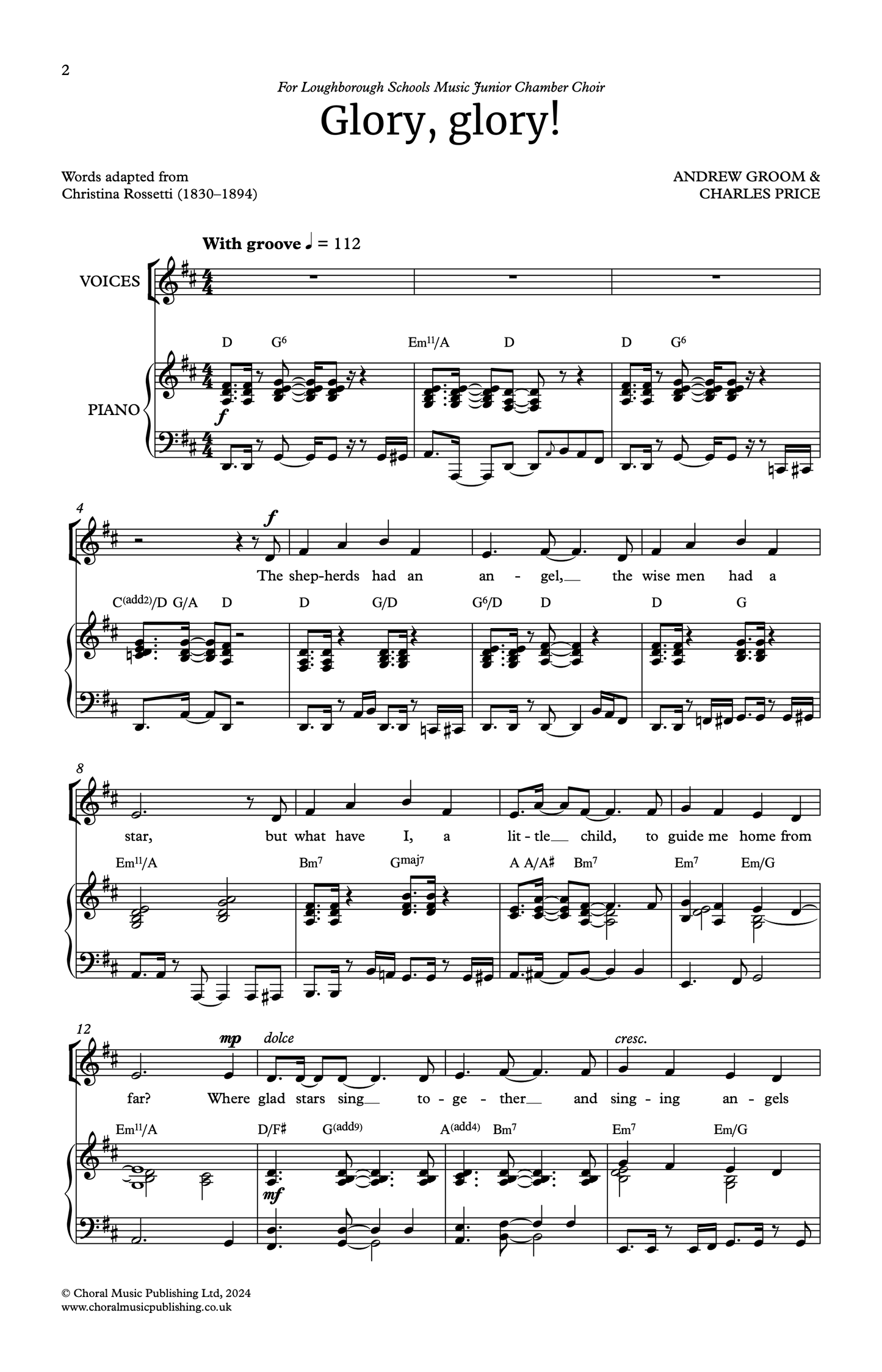 Glory, glory! (Andrew Groom & Charles Price)