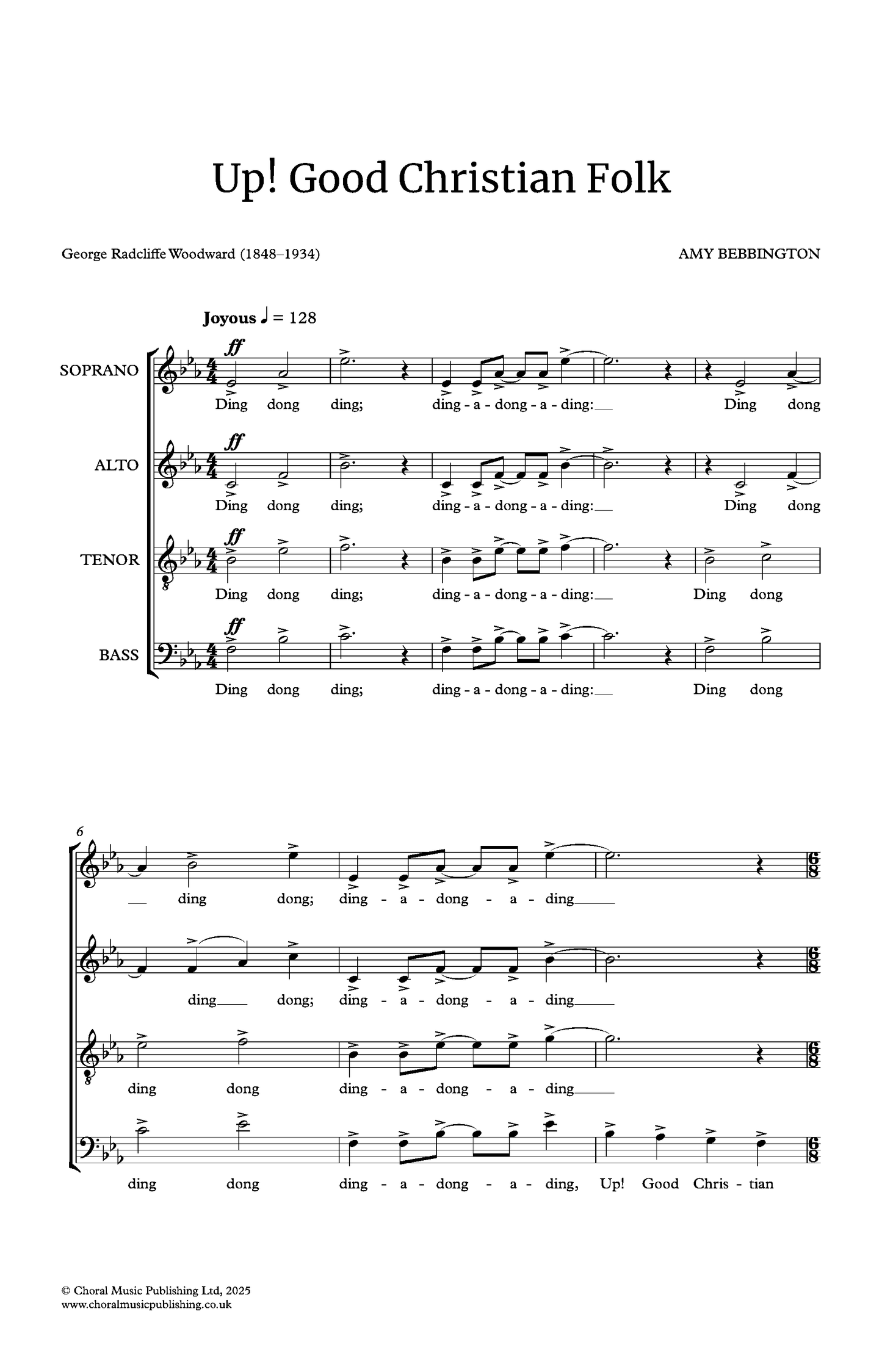 Up! Good Christian folk (Amy Bebbington)