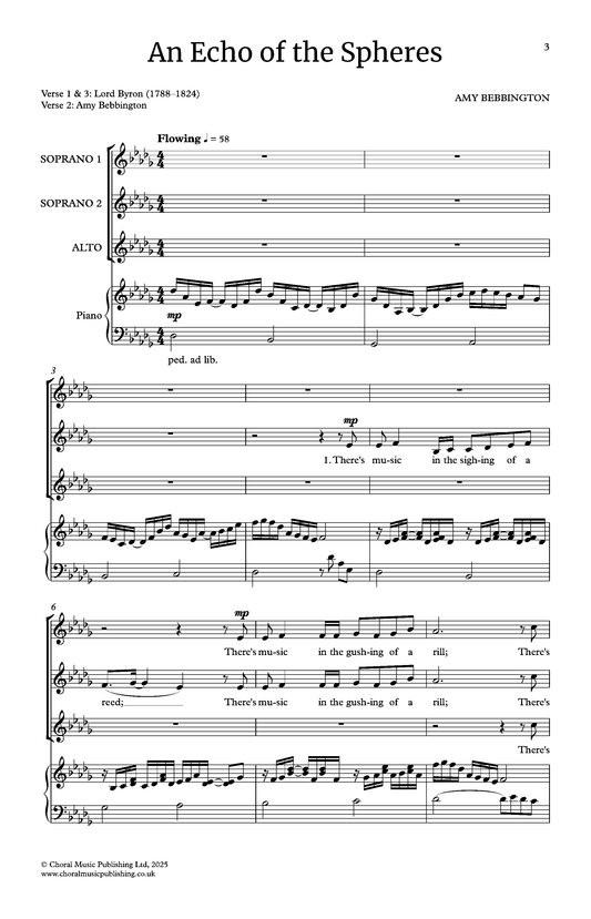 An echo of the spheres (Amy Bebbington)