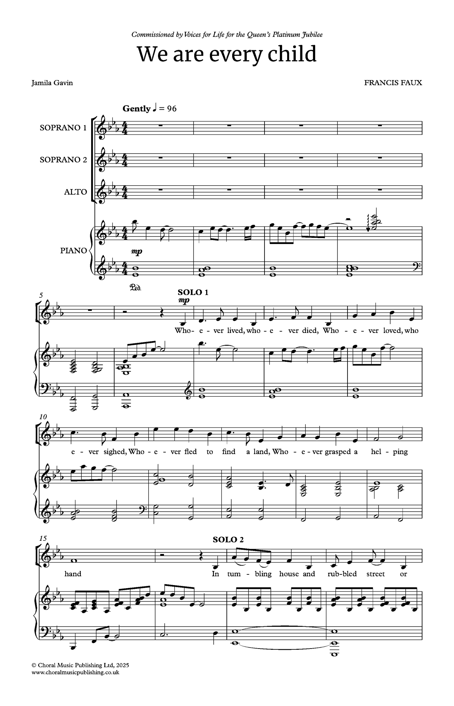 We are every child (Francis Faux)