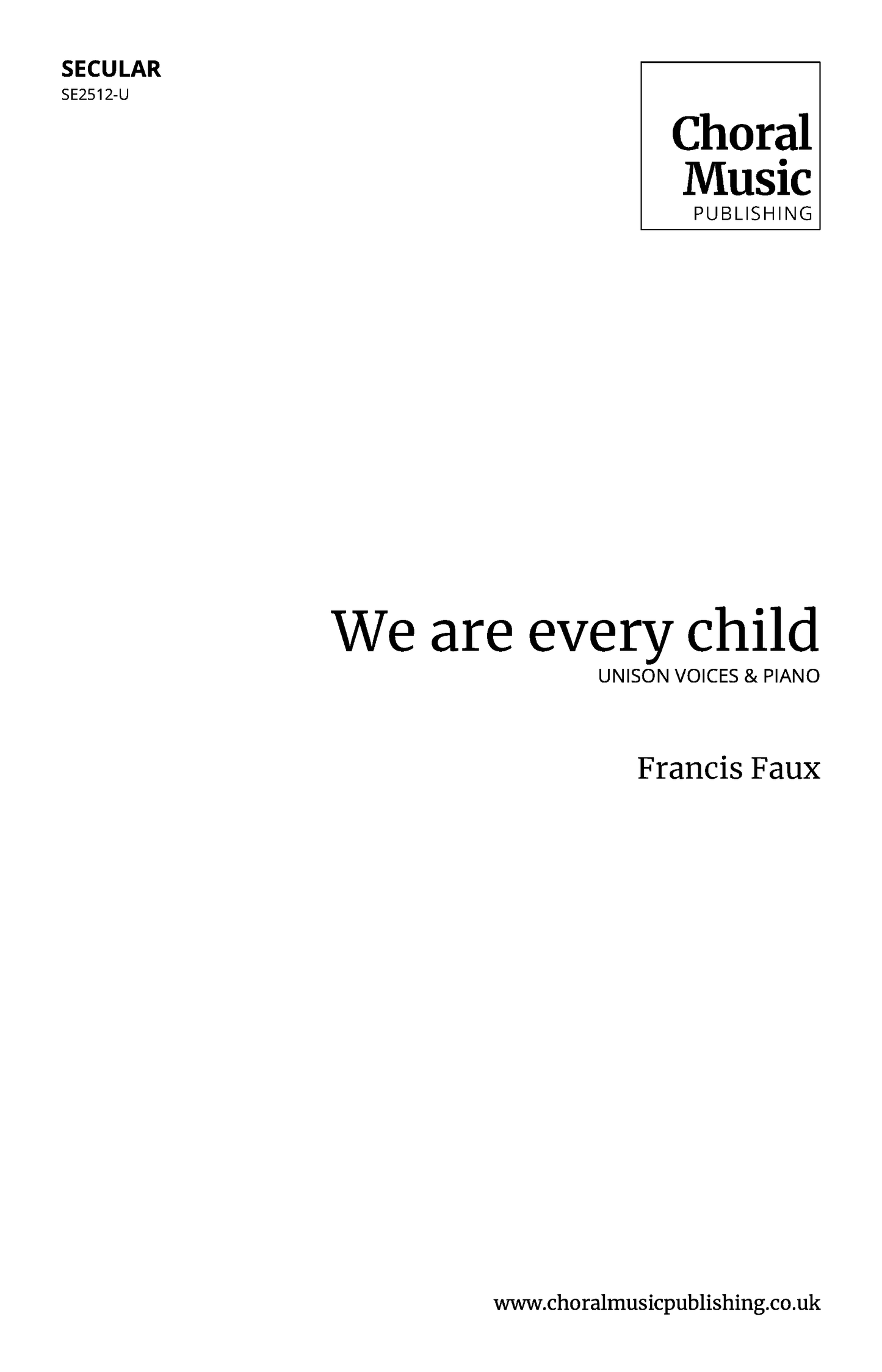 We are every child (Francis Faux)