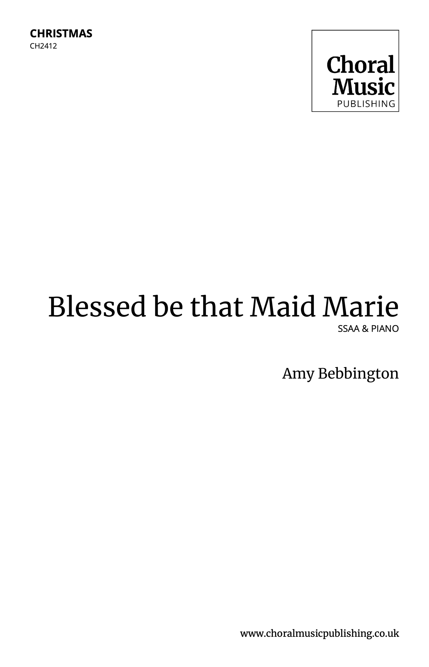 Blessed be that Maid Marie (Amy Bebbington)