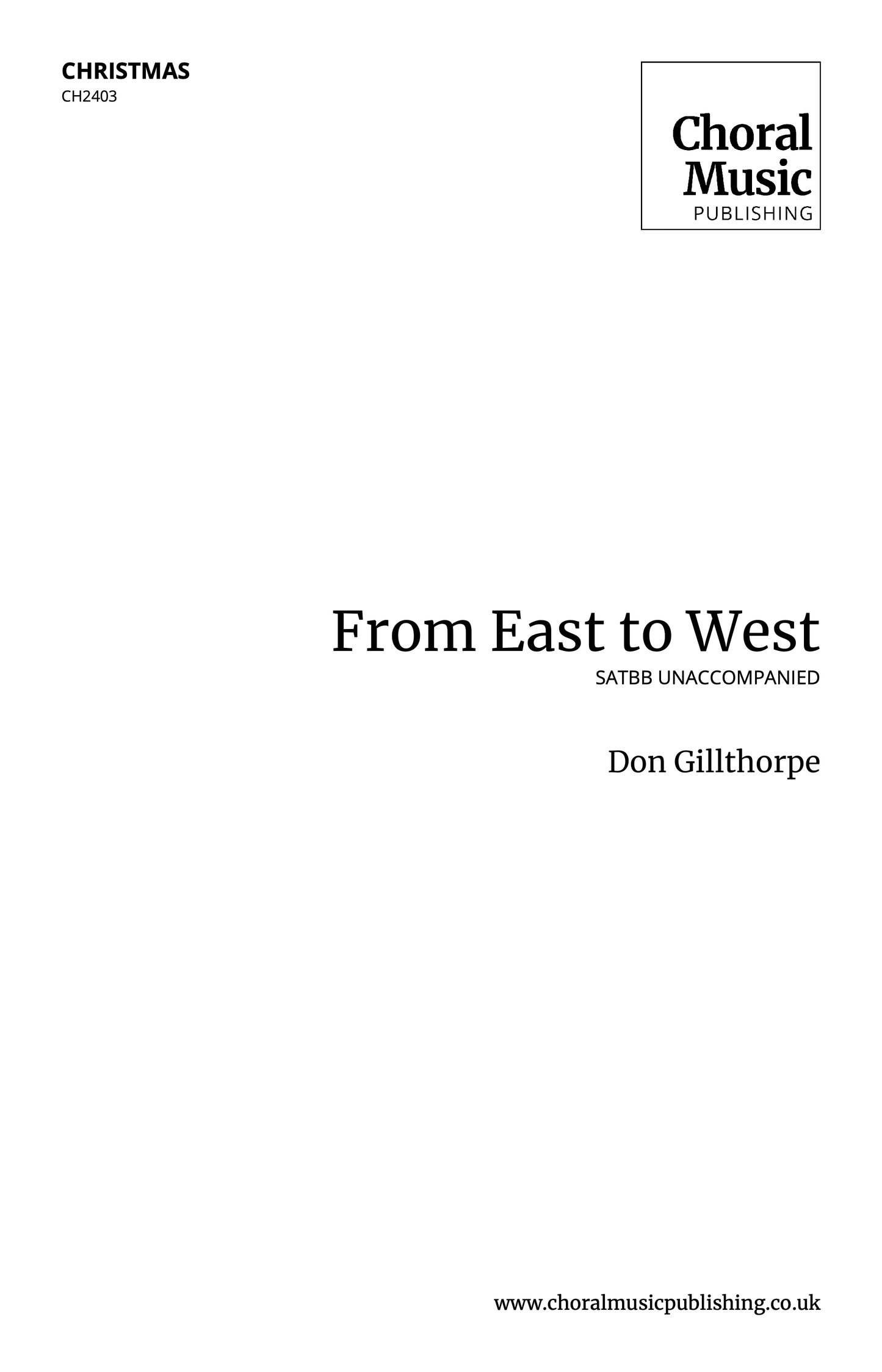 From East to West (Don Gillthorpe)