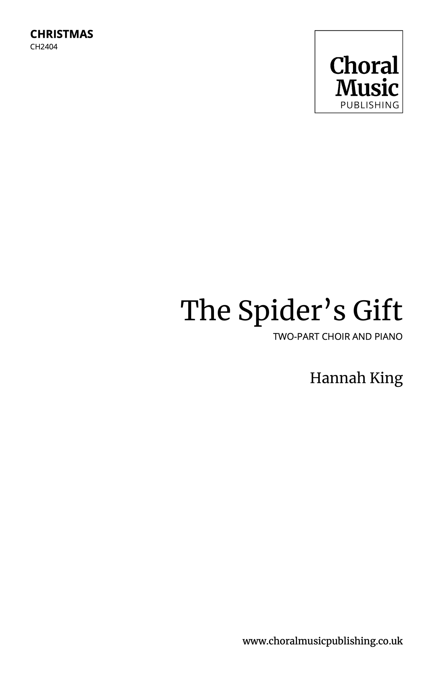 The Spider's Gift (Hannah King)