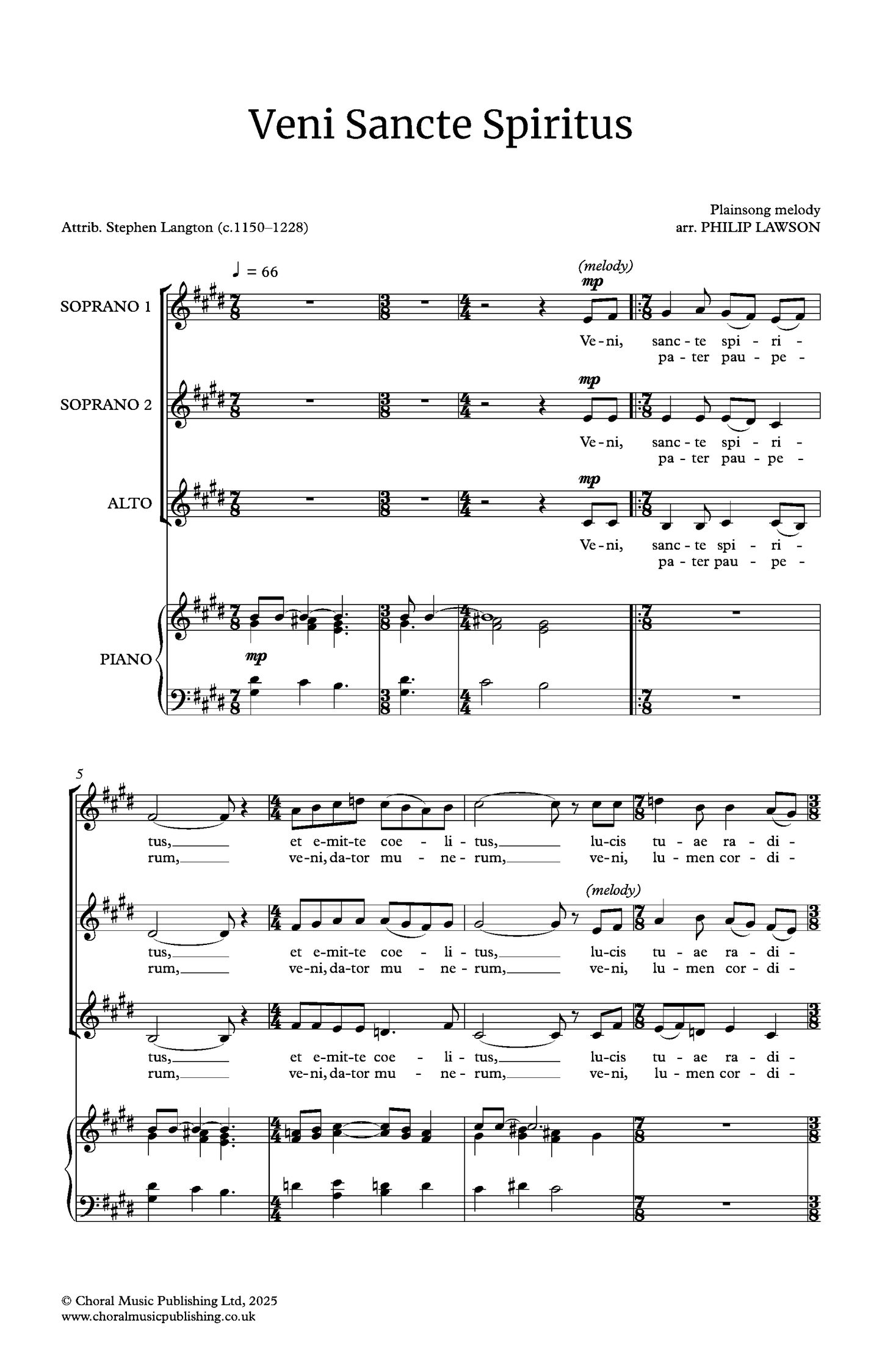 Veni Sancte Spiritus (Philip Lawson)