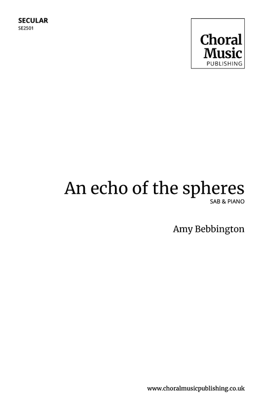 An echo of the spheres (Amy Bebbington)