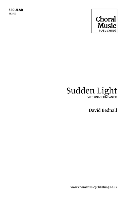 Sudden Light (David Bednall)