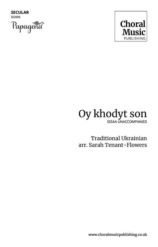 Oy khodyt son (Sarah Tenant-Flowers)