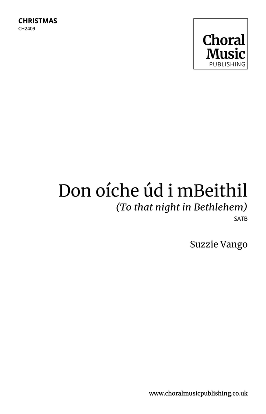 Don oíche úd i mBeithil (arr. Suzzie Vango)